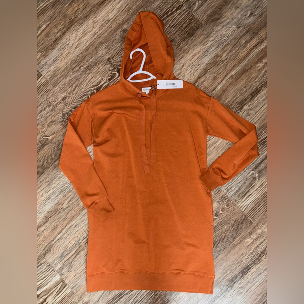 Orange/Copper colored Hooded Knit Dress🧡 NWT size:XXS